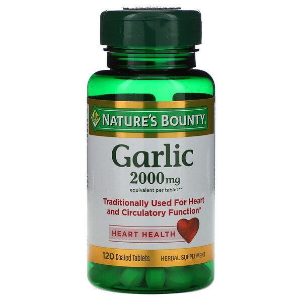 Nature's Bounty Garlic 2.000 mg 120 Coated viên 6 nature s bounty garlic 2 000 mg 120 coated tablets 32390