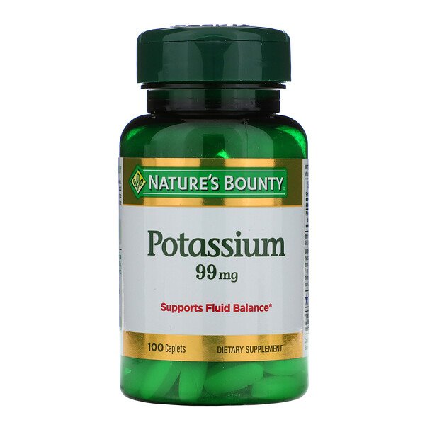 Nature's Bounty Potassium 99 mg 100 Caplets 3 Mua Nature's Bounty Potassium 99 mg 100 Caplets giảm giá rẻ Hà nội TPHCM