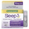Nature's Bounty Sleep 3 Maximum Strength Drug-Free Sleep Aid 60 Tri-Layered Tablets 074312005268