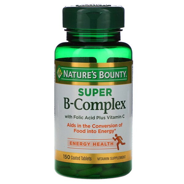 Mua Nature's Bounty Super B-Complex with Folic Acid Plus Vitamin C 150 Coated viên giảm giá rẻ Hà nội TPHCM
