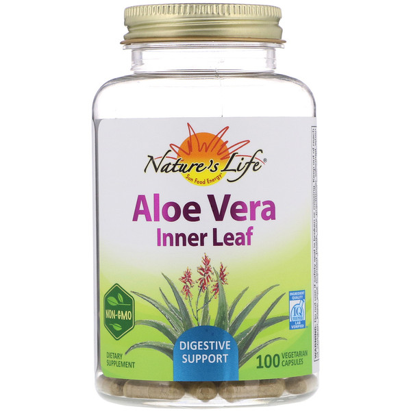 Nature's Herbs Aloe Vera Inner Leaf 100 viên 3 nature s herbs aloe vera inner leaf 100 vegetarian capsules 56355