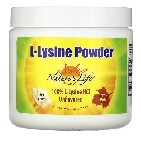 Nature's Life L-Lysine Powder Unflavored 200 g 2 Mua Nature's Life L-Lysine Powder Unflavored 200 g giảm giá rẻ Hà nội TPHCM