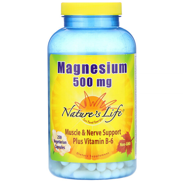 Nature's Life Magnesium 500 mg 250 Vegetarian Capsules 1 Mua Nature's Life Magnesium 500 mg 250 viên giảm giá rẻ Hà nội TPHCM
