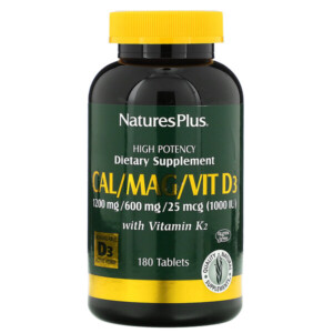 Mua Nature's Plus Cal/Mag/Vit D3 with Vitamin K2 180 viên giảm giá rẻ Hà nội TPHCM