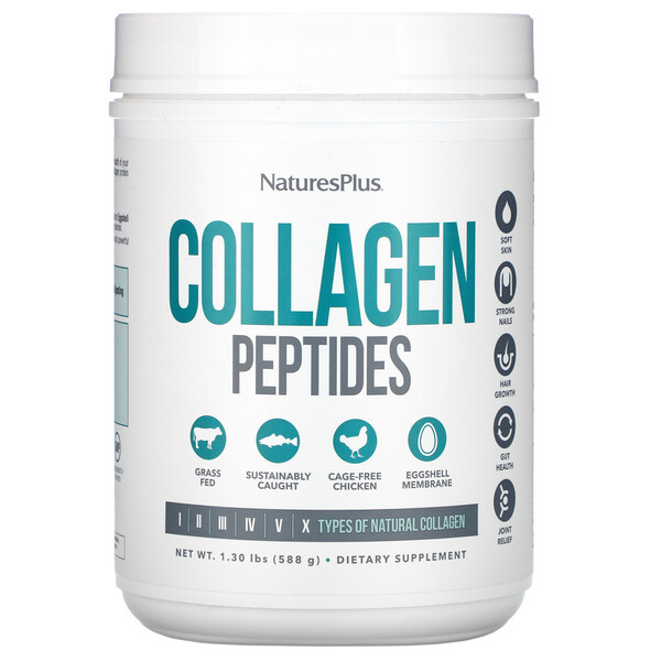 Nature's Plus Collagen Peptides 1.30 lbs (588 g) 3 nature s plus collagen peptides 1 30 lbs 588 g 103456