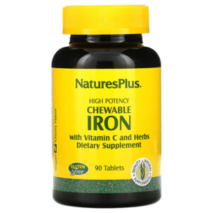 Mua Nature's Plus High Potency Chewable Iron with Vitamin C and Herbs Cherry 90 viên giảm giá rẻ Hà nội TPHCM