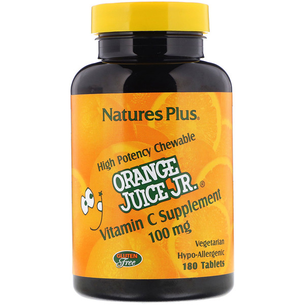 Mua Nature's Plus Orange Juice Jr. Vitamin C Supplement 100 mg 180 viên giảm giá rẻ Hà nội TPHCM