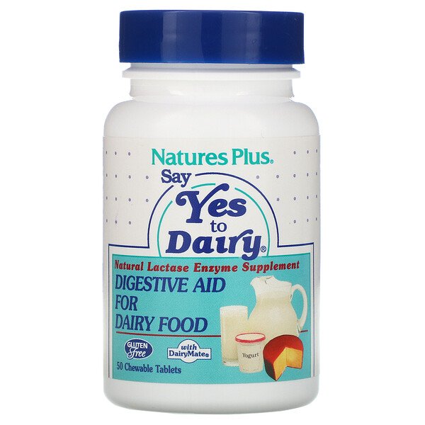 NaturesPlus Say Yes to Dairy Digestive Aid For Dairy Food 50 Chewable Tablets 1 Mua Nature's Plus Say Yes to Dairy Digestive Aid For Dairy Food 50 viên nhai giảm giá rẻ Hà nội TPHCM