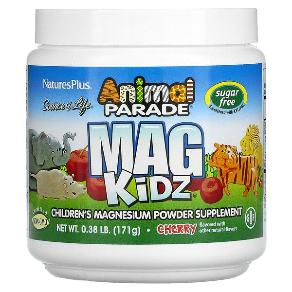 Mua Nature's Plus Source of Life Animal Parade Mag Kidz Children's Magnesium Cherry 0.38 lb 171 g giảm giá rẻ Hà nội TPHCM