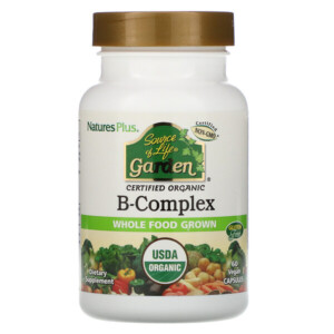 Mua Nature's Plus Source of Life Garden Certified Organic B-Complex 60 Vegan viên giảm giá rẻ Hà nội TPHCM