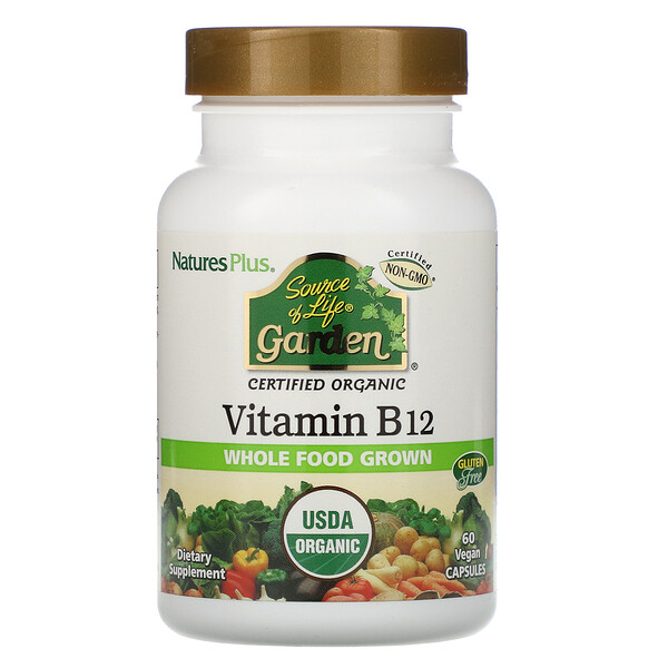 NaturesPlus Source of Life Garden Certified Organic Vitamin B12 60 Vegan Capsules 1 Mua Nature's Plus Source of Life Garden Certified Organic Vitamin B12 60 Vegan viên giảm giá rẻ Hà nội TPHCM