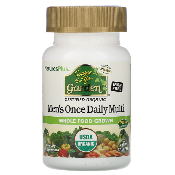Mua Nature's Plus Source of Life Garden Men's Once Daily Multi 30 Vegan viên giảm giá rẻ Hà nội TPHCM