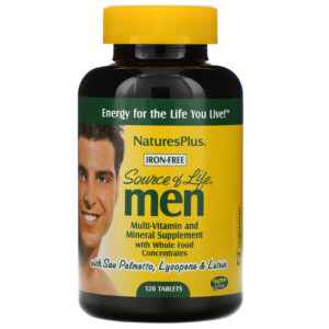 Mua Nature's Plus Source of Life Men Multi-Vitamin and Mineral Supplement with Whole Food Concentrates Iron-Free 120 viên giảm giá rẻ Hà nội TPHCM