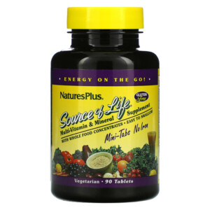Mua Nature's Plus Source Of Life Multi-Vitamin & Mineral Supplement No Iron 90 Mini-Tablets giảm giá rẻ Hà nội TPHCM