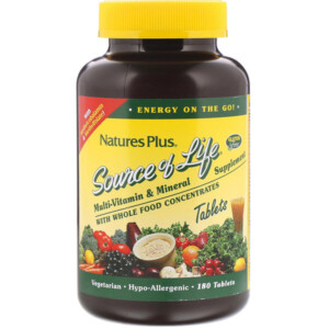 Mua Nature's Plus Source of Life Multi-Vitamin & Mineral Supplement with Whole Food Concentrates 180 viên giảm giá rẻ Hà nội TPHCM