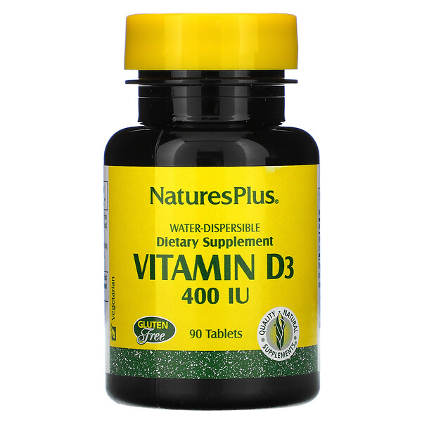 Nature's Plus Vitamin D3 400 IU 90 viên 5 nature s plus vitamin d3 400 iu 90 tablets 7462