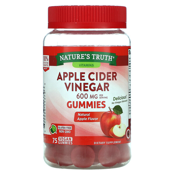 Mua Nature's Truth Apple Cider Vinegar Natural Apple 600 mg 75 Vegan Gummies giảm giá rẻ Hà nội TPHCM