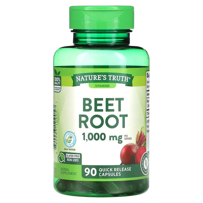 Nature's Truth Beet Root 500 mg 90 Quick Release Capsules 3 Nature's Truth Beet Root 500 mg 90 Quick Release Capsules 840093109057