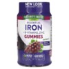 Nature's Truth Essential Iron + B-Vitamins Zinc Natural Grape 60 Vegan Gummies 840093116611