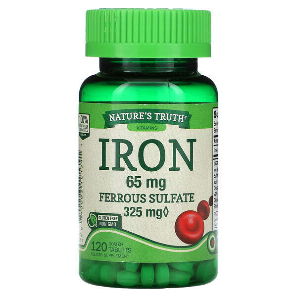 Nature's Truth Iron 65 mg 120 Coated Tablets 1 Mua Nature's Truth Iron 65 mg 120 Coated viên giảm giá rẻ Hà nội TPHCM
