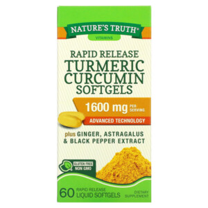 Mua Nature's Truth Turmeric Curcumin plus Ginger Astragalus and Black Pepper Extract 800 mg 60 Rapid Release Liquid Softgels giảm giá rẻ Hà nội TPHCM