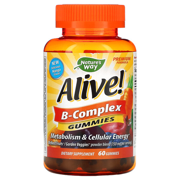 Mua Nature's Way Alive! B-Complex Gummies Mango 60 Gummies giảm giá rẻ Hà nội TPHCM