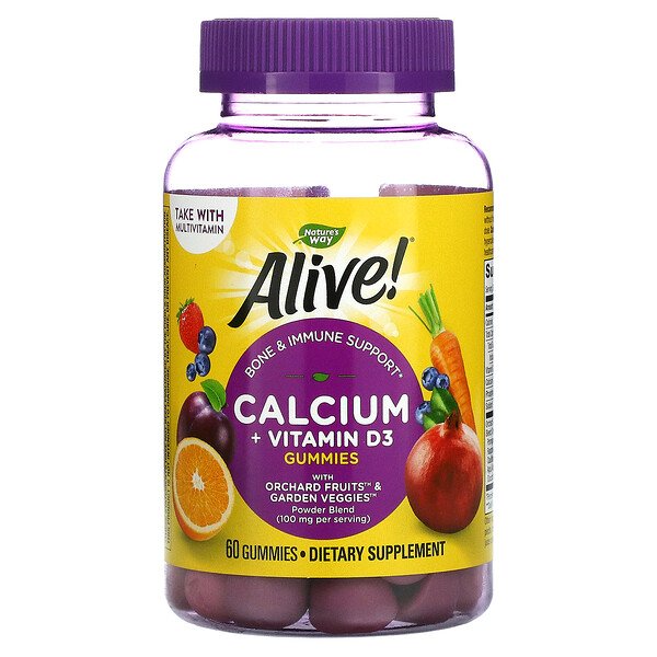 Nature's Way Alive! Calcium + Vitamin D3 60 Gummies 2 Mua Nature's Way Alive! Calcium + Vitamin D3 60 Gummies giảm giá rẻ Hà nội TPHCM