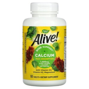 Mua Nature's Way Alive! Calcium with Vitamin D3 Vitamin K2 Magnesium 325 mg 180 viên giảm giá rẻ Hà nội TPHCM