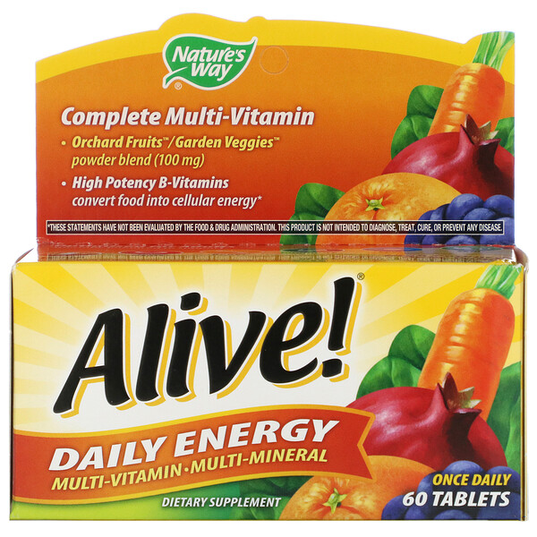 Mua Nature's Way Alive! Daily Energy Multivitamin-Multimineral 60 viên giảm giá rẻ Hà nội TPHCM