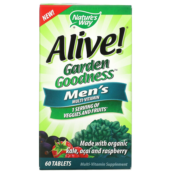 Mua Nature's Way Alive! Garden Goodness Men's Multivitamin 60 viên giảm giá rẻ Hà nội TPHCM