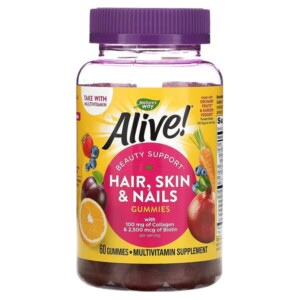 Mua Nature's Way Alive! Hair Skin & Nails with Collagen & Biotin Strawberry 60 Gummies giảm giá rẻ Hà nội TPHCM