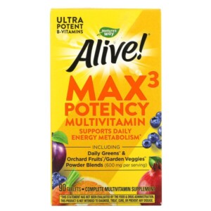 Mua Nature's Way Alive! Max3 Potency Multivitamin 90 viên giảm giá rẻ Hà nội TPHCM
