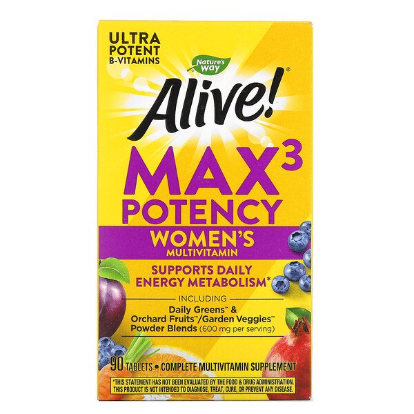 Nature's Way Alive! Max3 Potency Women's Multivitamin 90 Tablets 1 Mua Nature's Way Alive! Max3 Potency Women's Multivitamin 90 viên giảm giá rẻ Hà nội TPHCM