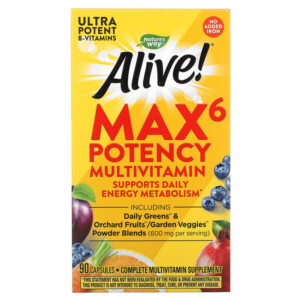 Mua Nature's Way Alive! Max6 Potency Multivitamin No Added Iron 90 viên giảm giá rẻ Hà nội TPHCM