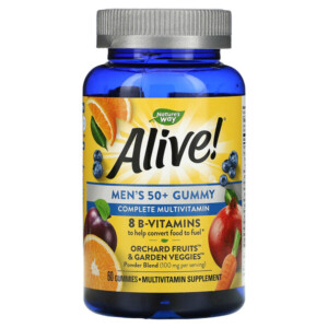 Mua Nature's Way Alive! Men's 50+ Gummy Complete Multivitamin Fruit Flavors 60 Gummies giảm giá rẻ Hà nội TPHCM