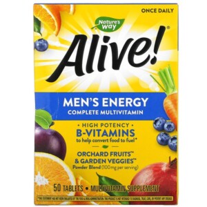 Mua Nature's Way Alive! Men's Energy Complete Multivitamin 50 viên giảm giá rẻ Hà nội TPHCM