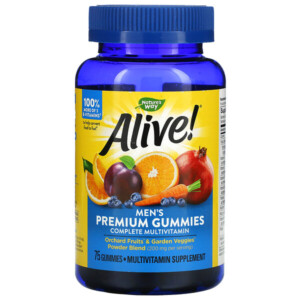 Mua Nature's Way Alive! Men's Premium Gummies Complete Multivitamin Orange Grape & Cherry 75 Gummies giảm giá rẻ Hà nội TPHCM