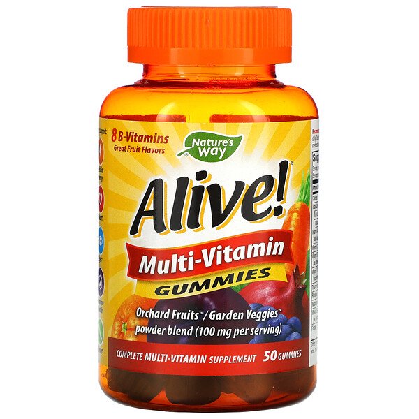 Mua Nature's Way Alive! Multi-Vitamin Gummies Great Fruit Flavors 50 Gummies giảm giá rẻ Hà nội TPHCM