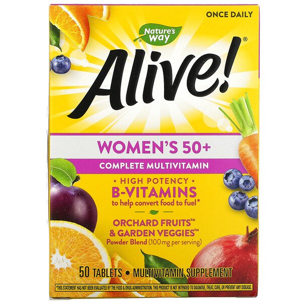 Mua Nature's Way Alive! Women's 50+ Complete Multivitamin 50 viên giảm giá rẻ Hà nội TPHCM
