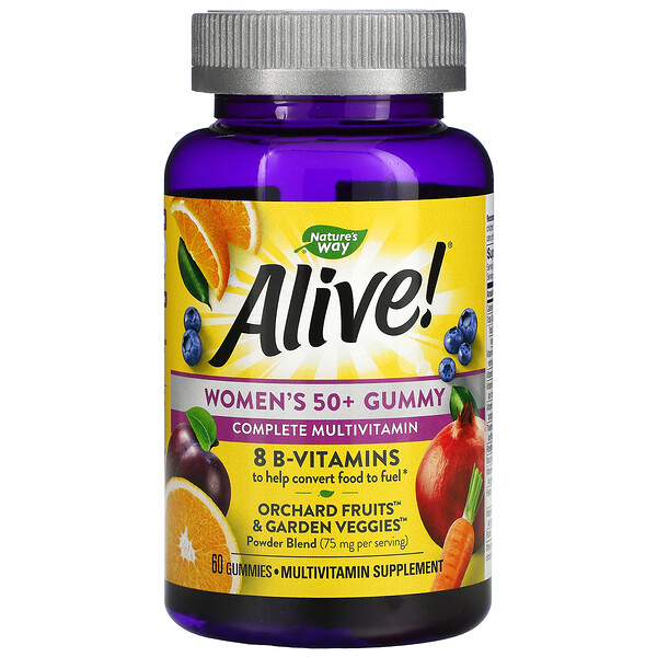 Nature's Way Alive! Women's 50+ Gummy Complete Multivitamin Mixed Berry 60 Gummies 1 Mua Nature's Way Alive! Women's 50+ Gummy Complete Multivitamin Mixed Berry 60 Gummies giảm giá rẻ Hà nội TPHCM