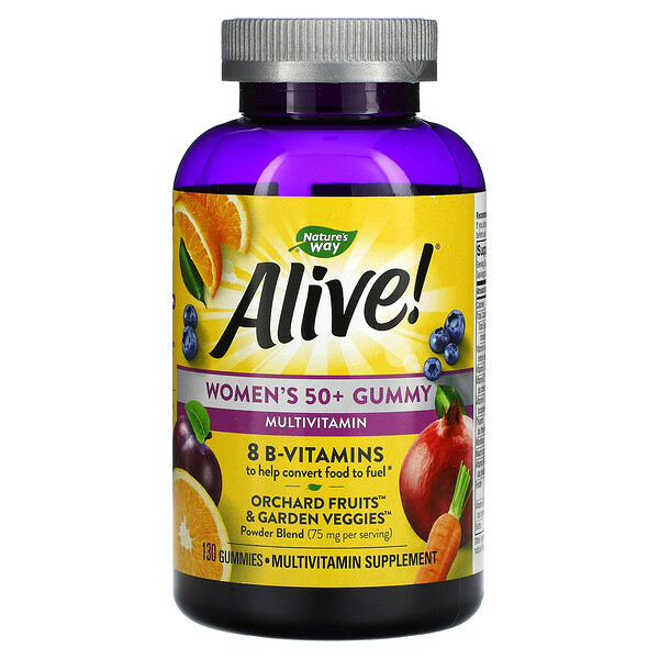 Mua Nature's Way Alive! Women's 50+ Gummy Multivitamins Mixed Berry 130 Gummies giảm giá rẻ Hà nội TPHCM