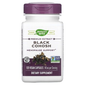 Nature's Way Black Cohosh 40 mg 120 Vegan Capsules 033674153536