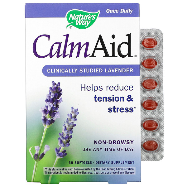 Mua Nature's Way CalmAid Clinically Studied Lavender 30 Softgels giảm giá rẻ Hà nội TPHCM