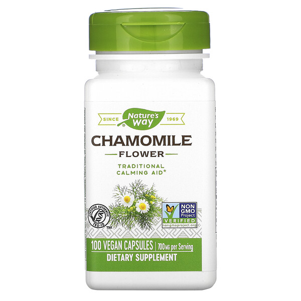 Nature's Way Chamomile Flower 350 mg 100 viên 3 nature s way chamomile flower 350 mg 100 vegan capsules 1837