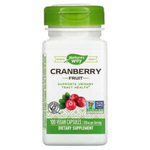 Nature's Way Cranberry Fruit 465 mg 100 Vegan Capsules 033674121504