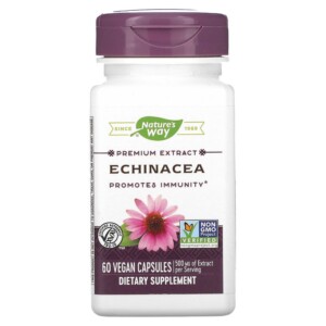 Nature's Way Echinacea 500 mg 60 Vegan Capsules 033674613009