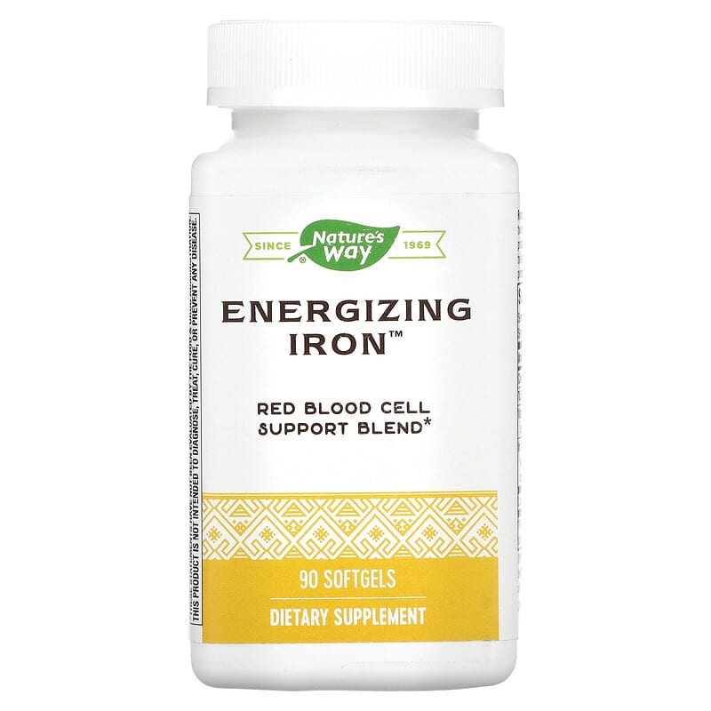 Nature's Way Energizing Iron 90 Softgels 3 Nature's Way Energizing Iron 90 Softgels 763948052196