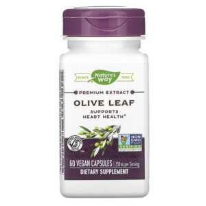 Nature's Way Premium Extract Olive Leaf 250 mg 60 Vegan Capsules 033674640005