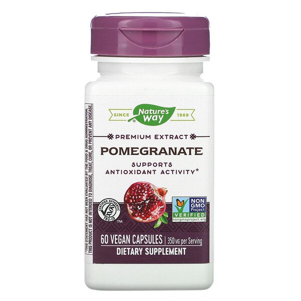 Nature's Way Premium Extract Pomegranate 350 mg 60 viên 3 nature s way premium extract pomegranate 350 mg 60 vegan capsules 2003