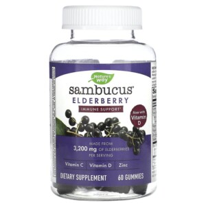 Nature's Way Sambucus Elderberry 60 Gummies 033674104866